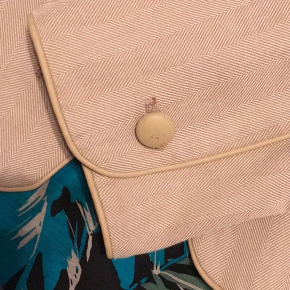 EUC,DANA BUCHMAN,LINED LINEN SLACKS,INC CAMISOLE,CROPPED BLAZER,BUTTONS ON CUFFS - Picture 13 of 13